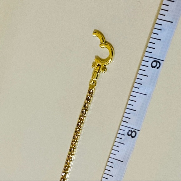 Gorjana 18k Gold Plated Brass Blush Pink Crystals Lexi Bracelet Womens Jewelry - Picture 8 of 8